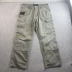 Wrangler Riggs Workwear Ripstop Relaxed Carpenter Men's Size 35x30 Beige